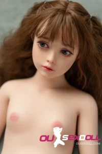 flat chested sex doll life size silicone mini love doll