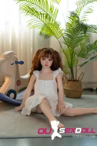 flat chested sex doll life size silicone mini love doll