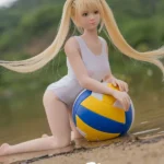 little flat breasts sex doll full body teenage blonde love doll