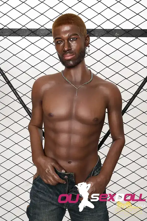 Full Body Police Black Male Sex Doll For Girl