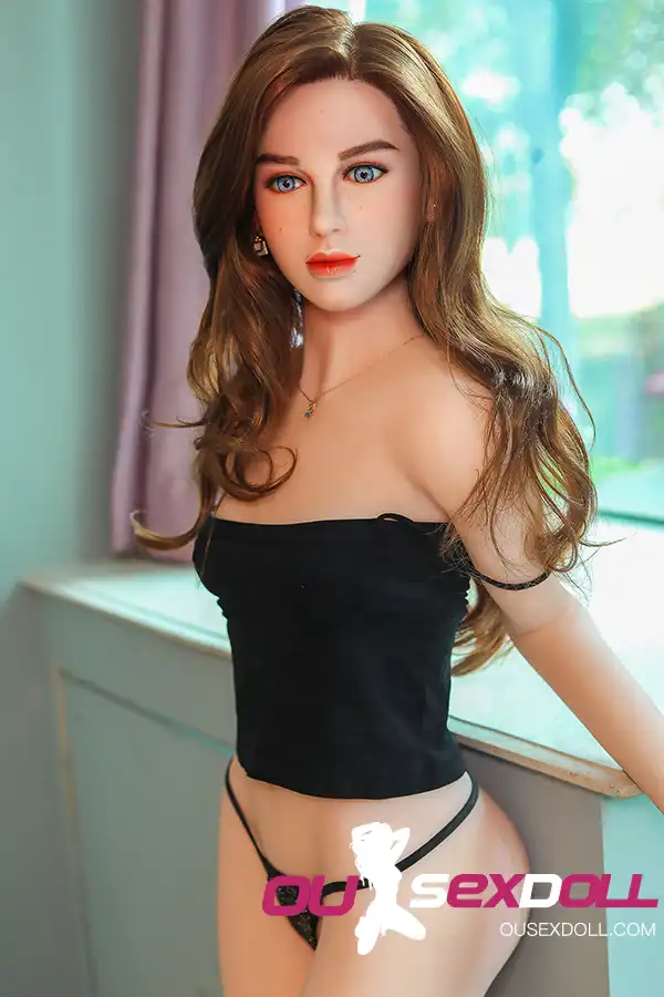 freckle flat breast sex doll a cup gynoid sex doll hedy