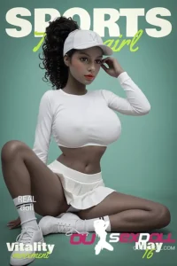 158cm 5ft2 Sporty Black Fuck Booty D Cup Sex Doll