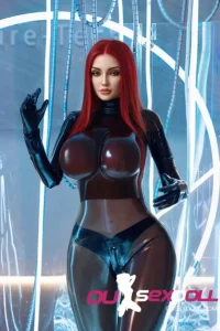 169cm 5ft54 Silicone Mature Red Hair Sexual AI Robot Doll