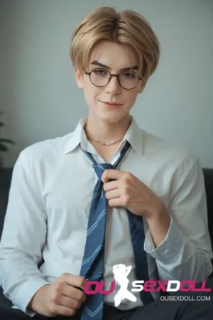160cm 5ft25 Silicone Blond Man White Skin Unique Sex Doll