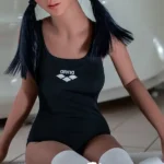 140cm 4ft59 Black Skinny Realistic Hot Naked Climax Sex Doll