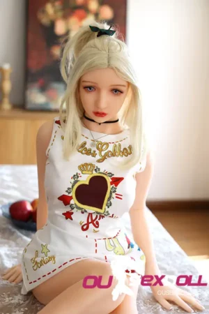 140cm 4ft59 Young Teen Blonde Lovely Blowjob Sex Doll