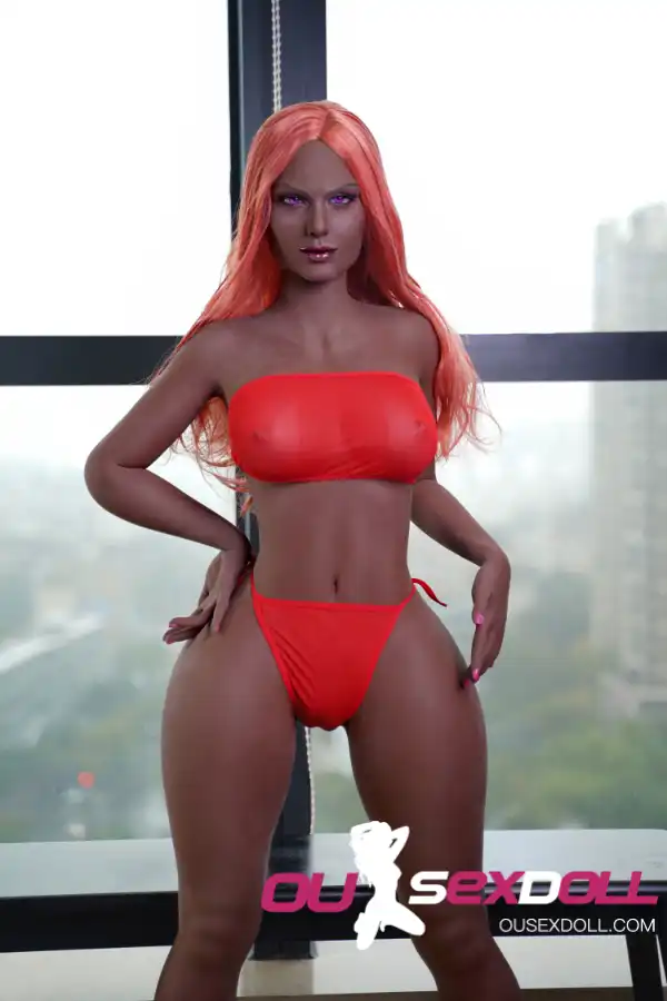 150cm 4ft9 TPE F Cup Breast Big Hips Sex Doll #258 Head 16