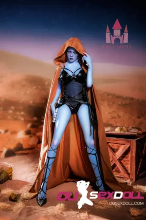153cm 5ft TPE E Cup Light Blue Skin Alien Sex Doll #A1 Head in Stock EU 1