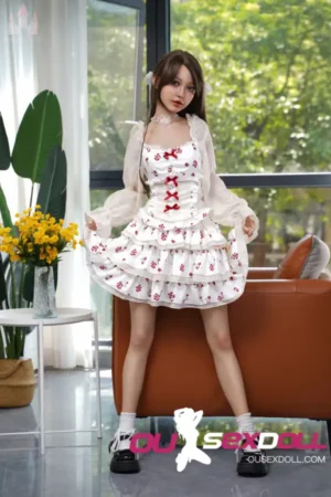 158cm 5ft2 Silicone B Cup Chest Tiny Waist Sex Doll #S21 Head in Stock EU 1
