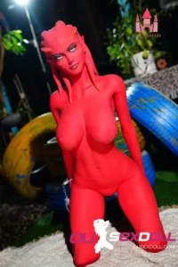 160cm 5ft2 TPE Red Skin F Cup Alien Sex Doll #A9 Head in Stock (US Only) 12