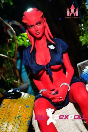 160cm 5ft2 TPE E Cup Breast Red Skin Fantasy Sex Doll #A9 Head in Stock EU 5