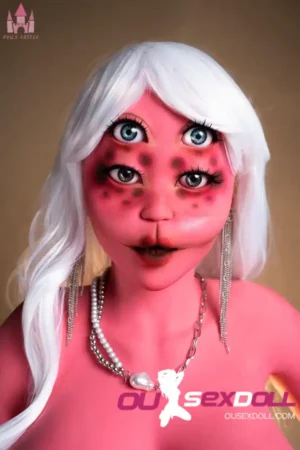 162cm 5ft3 TPE Six Breasts P Cup Pink Skin Sex Doll #A15 Head 1