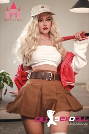 163cm 5ft3 TPE B Cup Breast Blonde Sex Doll #K1 Head 9