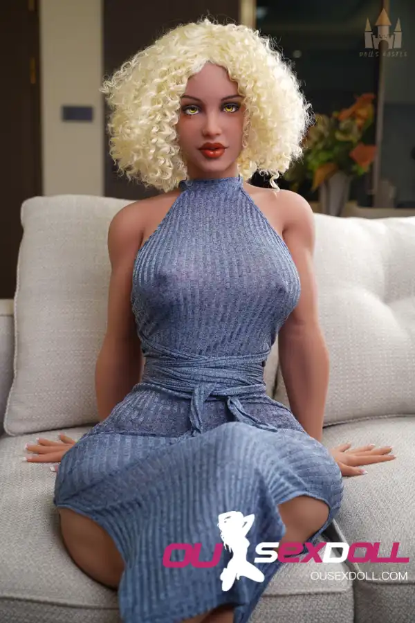 165cm 5ft4 TPE D Cup Thick Tights Curly Sex Doll #K2 Head 6