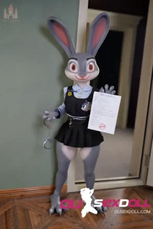 168cm 5ft5 Silicone A Cup Big Ass Furry Rabby Sex Doll in Stock EU 1