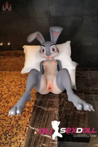 168cm 5ft5 Silicone A Cup Big Ass Furry Rabby Sex Doll in Stock EU 7