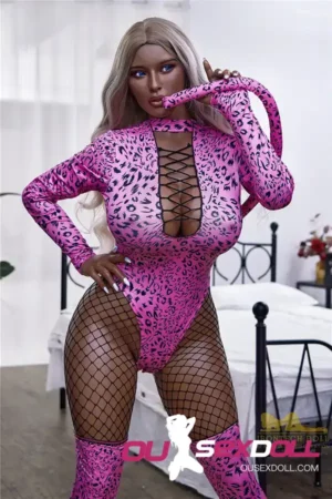 Hot Dark-Skinned Wild Cat Silicone Sex Doll2
