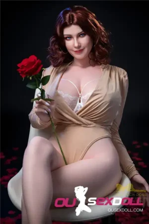 Romantic Lady with Rose Silicone Sex Doll1