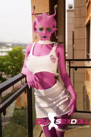 170cm 5ft5 TPE Full Bust Big Ass Purple Skin Sex Doll #A2 Head 21