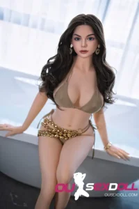 C Cup Long Curly Hair Mature Sex Doll 4