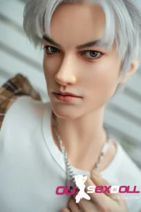 Silver Hair Man White Skin Unique Sex Doll 3