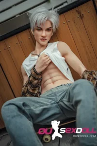 Silver Hair Man White Skin Unique Sex Doll 6
