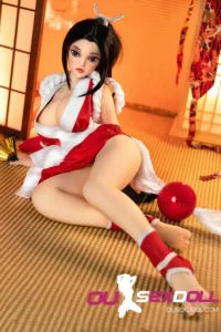 TPE Mini Black Hair Big Ass Busty Sex Doll 2