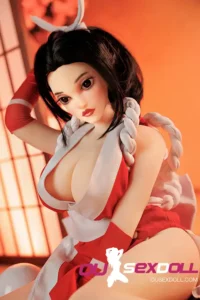 TPE Mini Black Hair Big Ass Busty Sex Doll 4