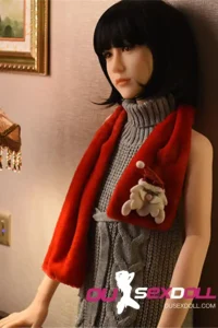 Black Hair Flat Chested Cute Sex Doll 10