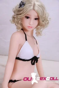 Short Curly Hair Flat Chested Cute Sex Doll 19