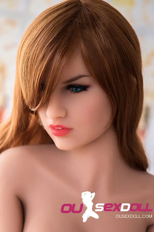 C Cup Busty Bronde Curly Hair Sex Doll 8