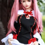 C Cup Anime Girl Pink Hair Cosplay Sex Doll 6