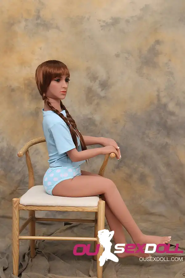 C Cup Blond Hair Realistic Slim Sex Doll 10