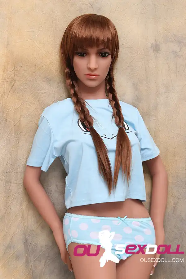 C Cup Blond Hair Realistic Slim Sex Doll 12