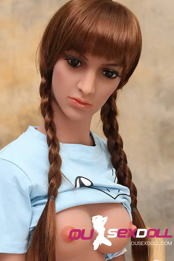 C Cup Blond Hair Realistic Slim Sex Doll 2