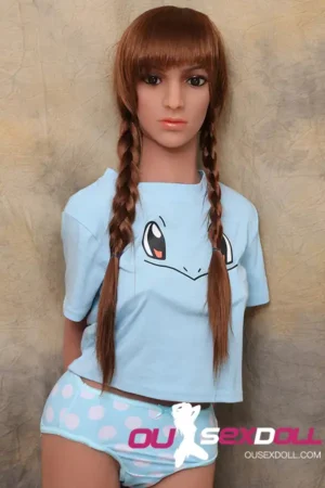 C Cup Blond Hair Realistic Slim Sex Doll 3