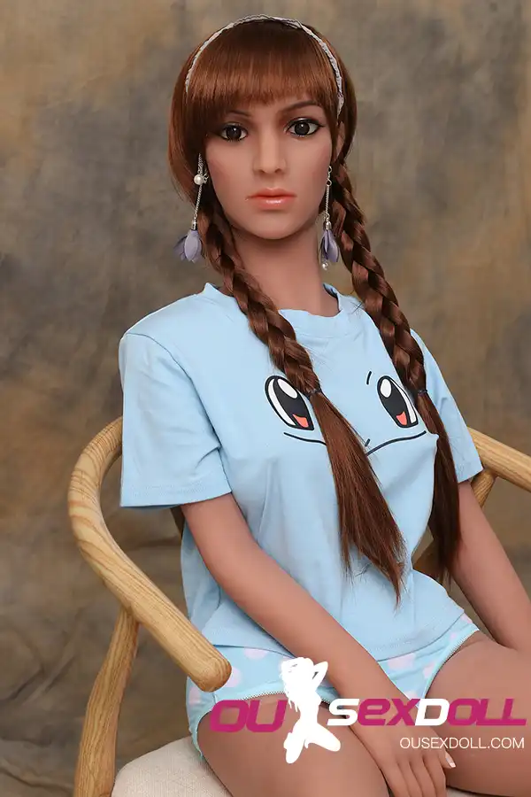 C Cup Blond Hair Realistic Slim Sex Doll 8