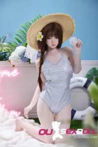 C Cup Braided Hair Cute Realistic Sex Doll 12
