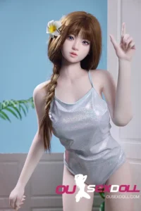 C Cup Braided Hair Cute Realistic Sex Doll 8