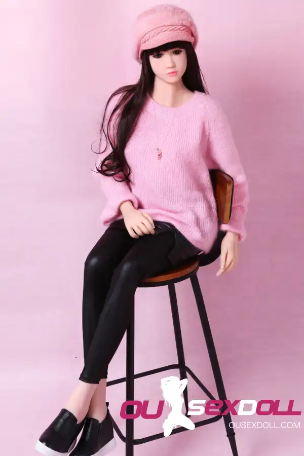 A Cup Black Hair Cute Playful Sex Doll 10