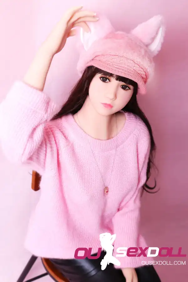 A Cup Black Hair Cute Playful Sex Doll 4