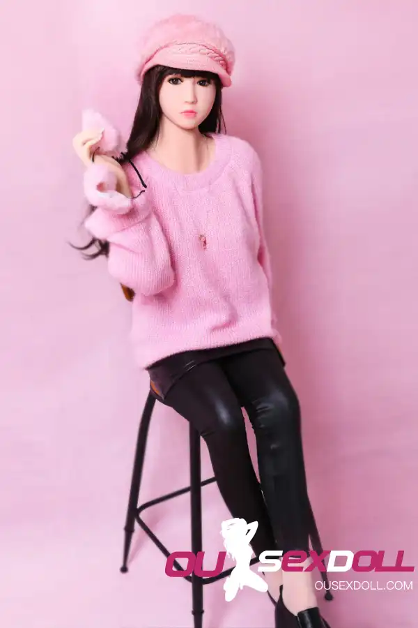 A Cup Black Hair Cute Playful Sex Doll 6