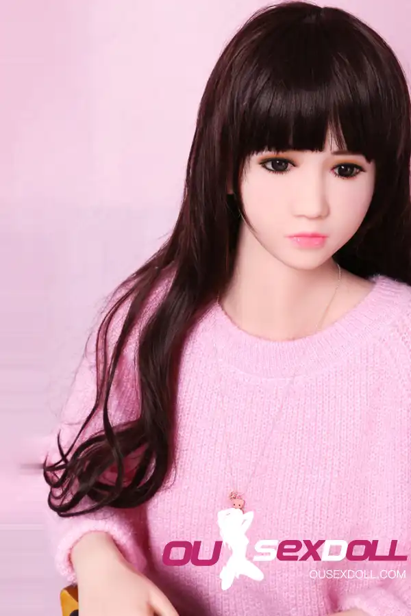 A Cup Black Hair Cute Playful Sex Doll 7