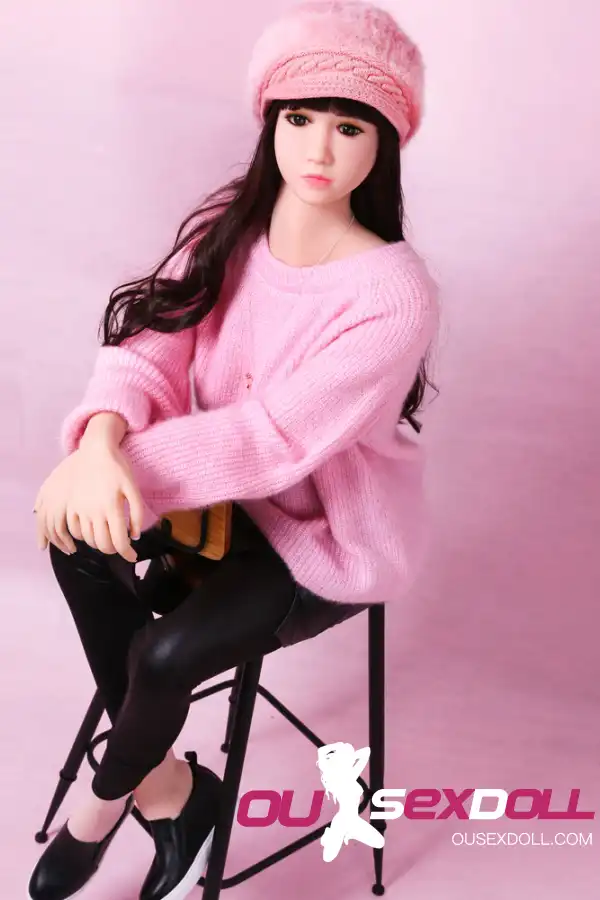 A Cup Black Hair Cute Playful Sex Doll 8