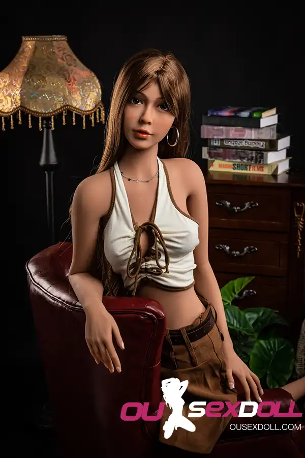B Cup Brown Hair Small Breasts Sex Doll 10