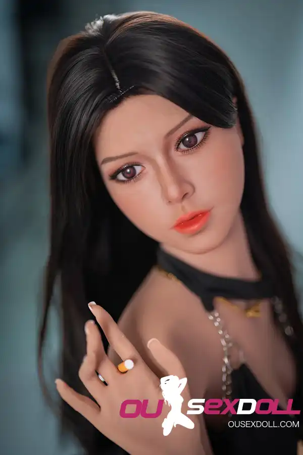 C Cup Mature Black Hair Full Body Sex Doll 7