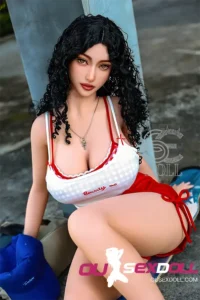 H Cup Curly Hair Full Bust Lifelike Sex Doll 17