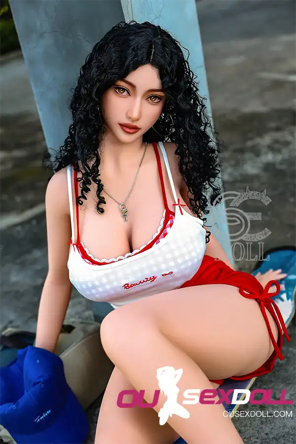 H Cup Curly Hair Full Bust Lifelike Sex Doll 17