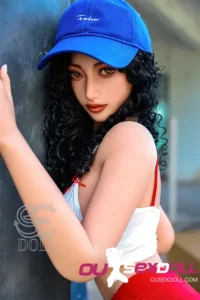 H Cup Curly Hair Full Bust Lifelike Sex Doll 18