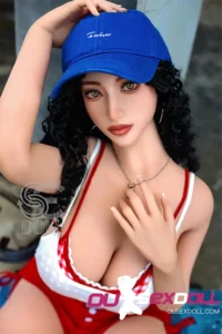 H Cup Curly Hair Full Bust Lifelike Sex Doll 19
